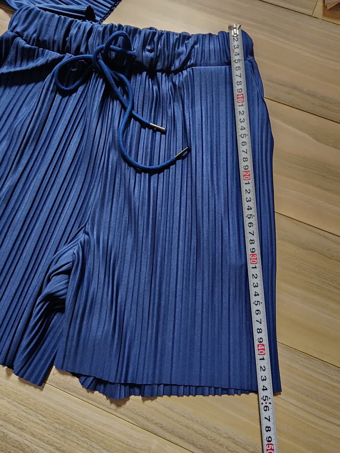 남성플리츠셔츠반바지세트셋업블루 상품이미지7