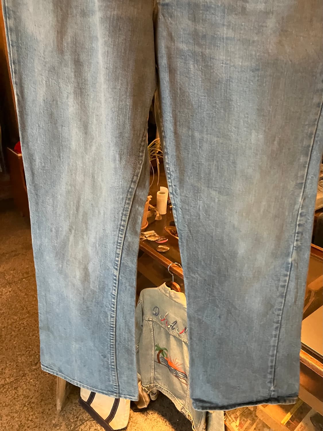 80s USA 빈티지 LEE 리 라이더스 200 데님 팬츠 상품이미지4