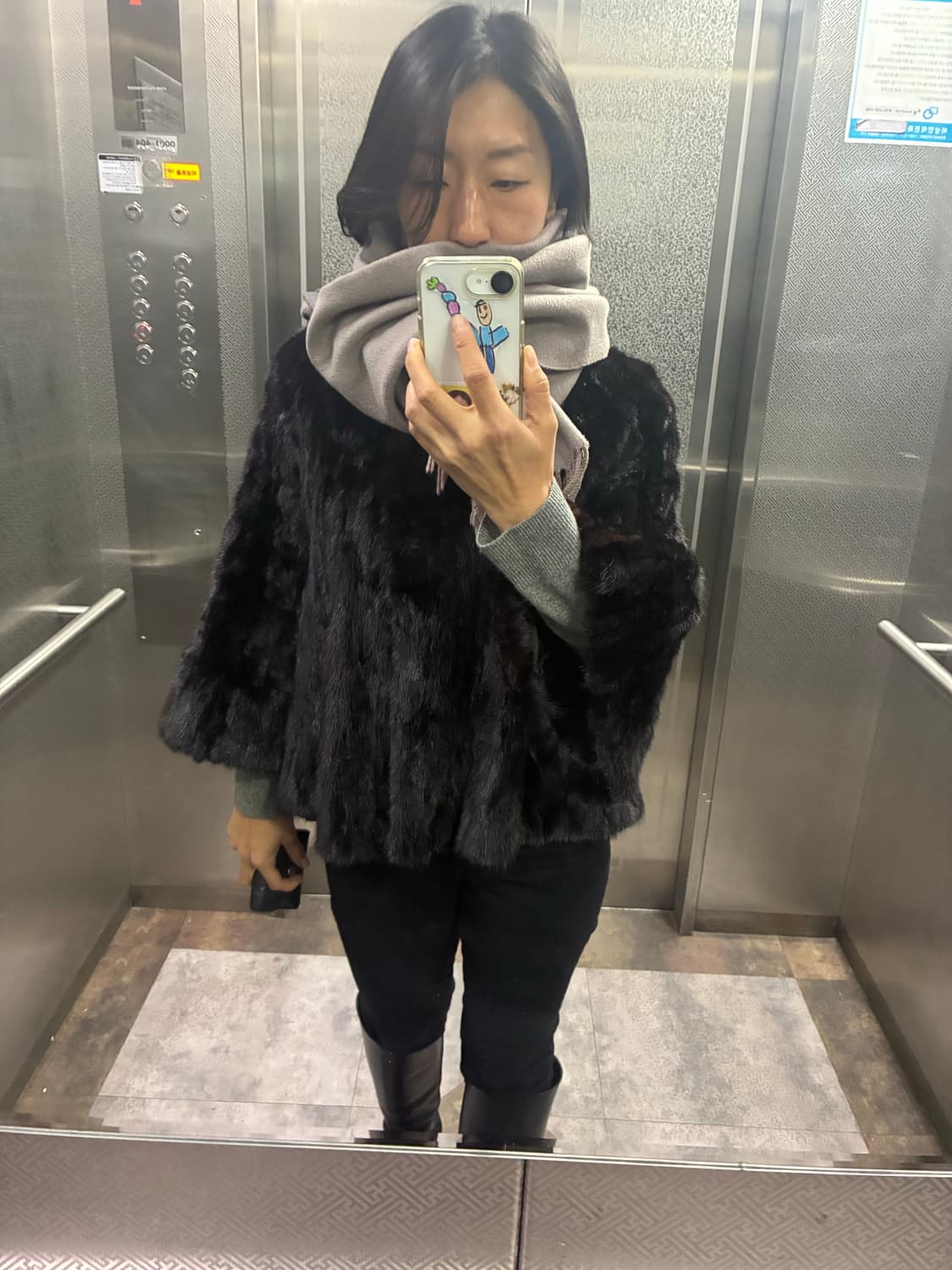 리가 100% 천연 밍크 자켓 하프코트 상품이미지3