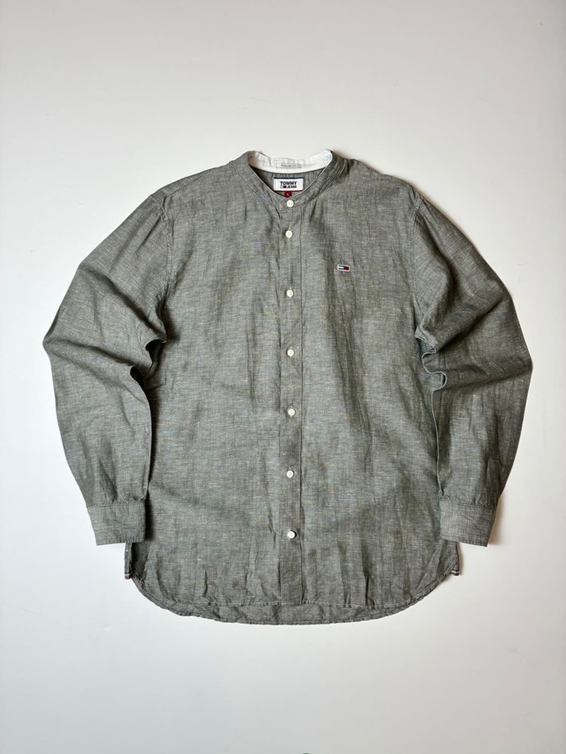 타미 진스 린넨 코튼 솔리드 셔츠 PN8701 상품이미지1