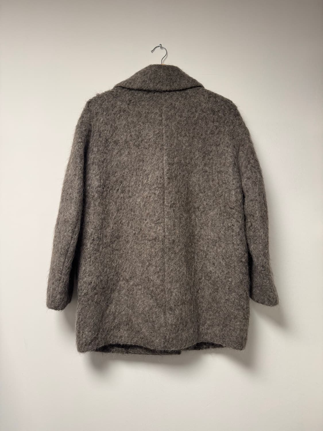 아떼바네사브루노 알파카 모헤어 오버핏 부클 더블 반코트 36 상품이미지5