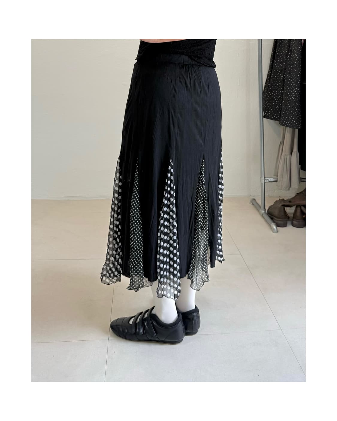 빈티지 도트 스커트 상품이미지2