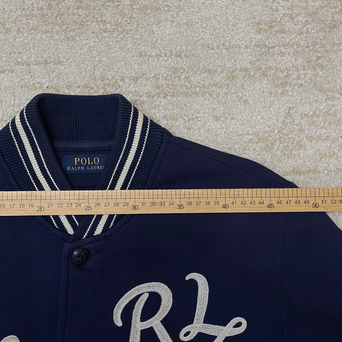 [M] 폴로 랄프로렌 RL67 스타디움 베이스볼 바시티 자켓 상품이미지9