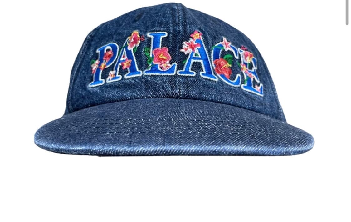 Palace 팔라스 플라워 데님 모자 블랙 상품이미지1