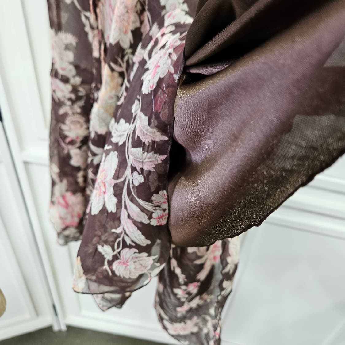 플라워 쉬폰 언발 원피스 상품이미지6