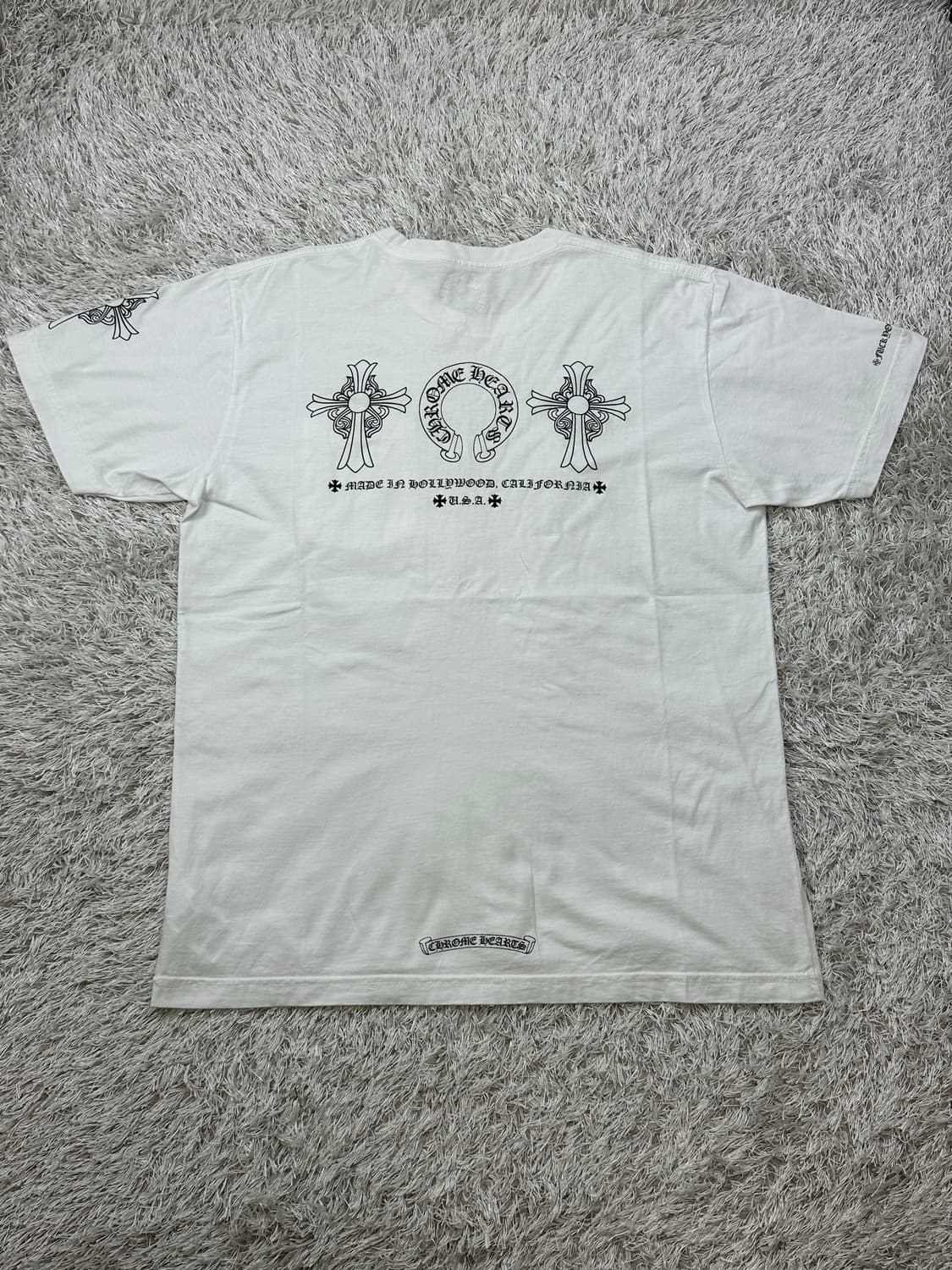 [L] 백화점판 정품 크롬하츠 멀티로고 반팔 화이트 상품이미지3