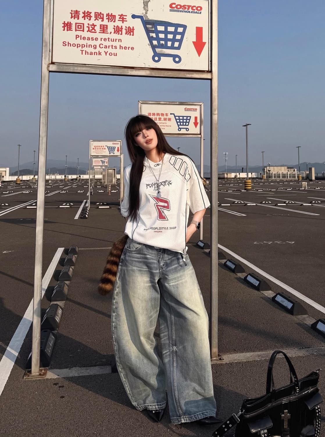 Peoplesense 빈티지 커브드 블루 진 상품이미지4