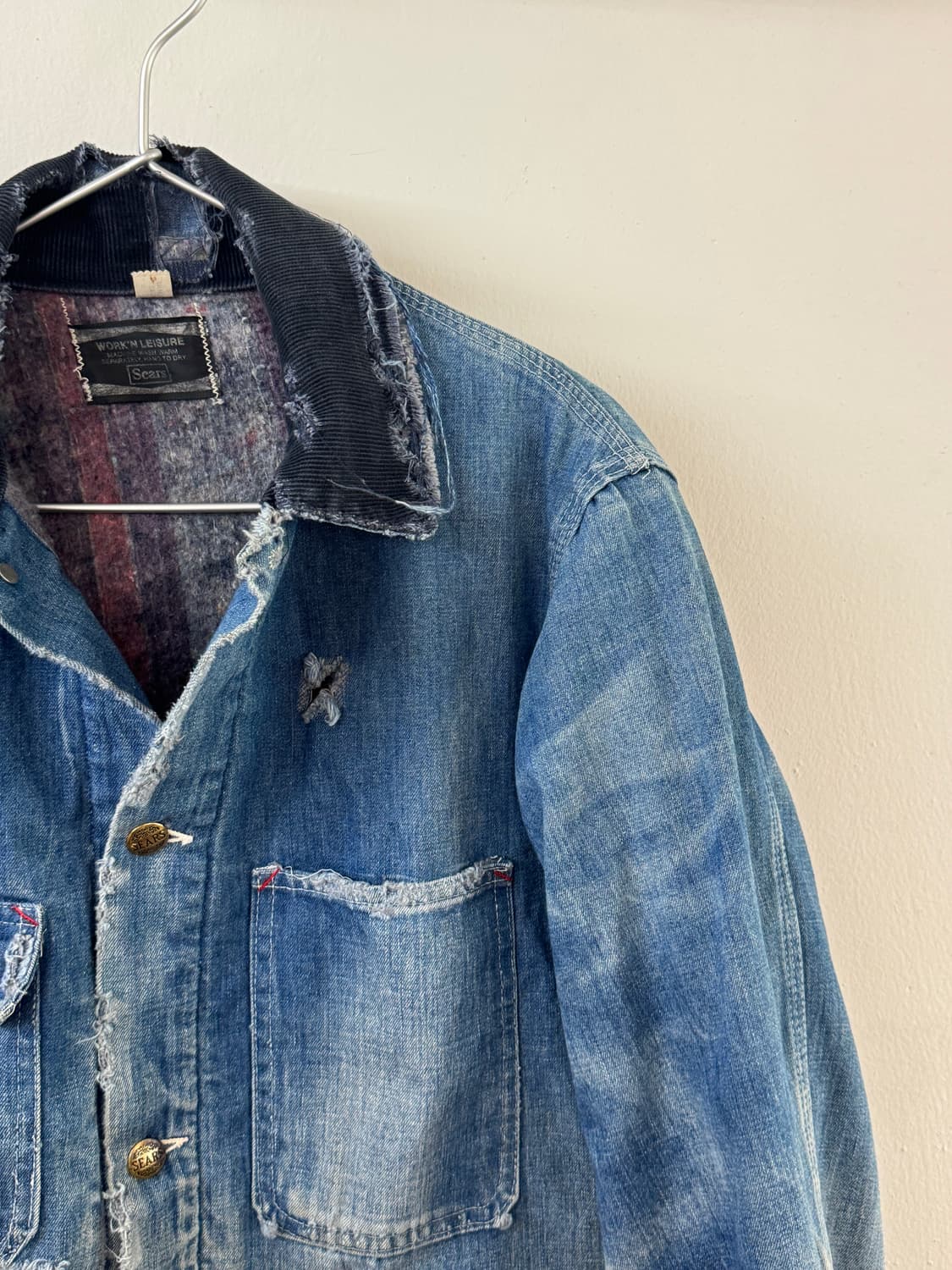 70'S Hard Faded Sears Denim Jacket 상품이미지3