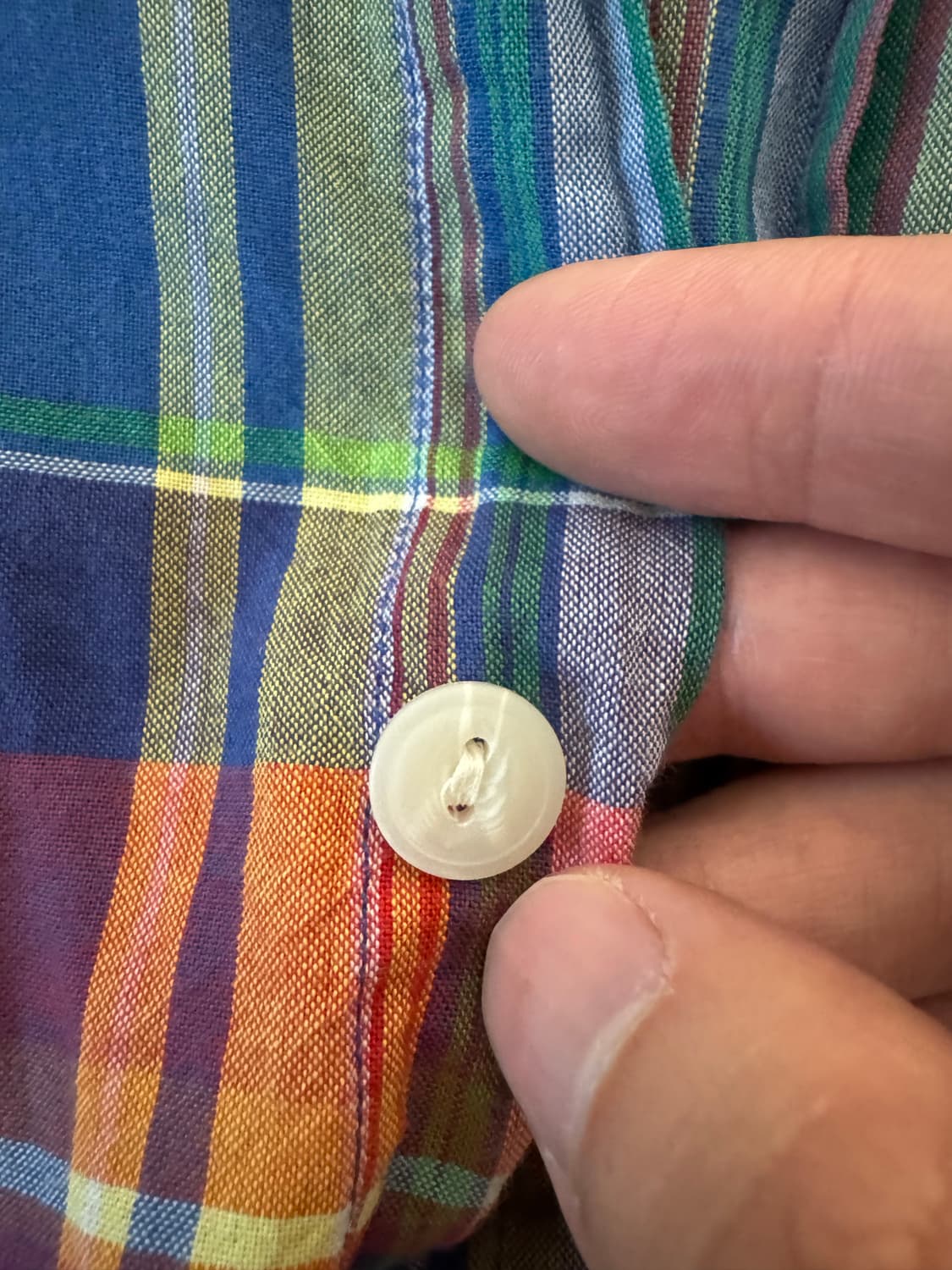 폴로 랄프로렌 마드라스 체크 셔츠 M 큐알정품 상품이미지3