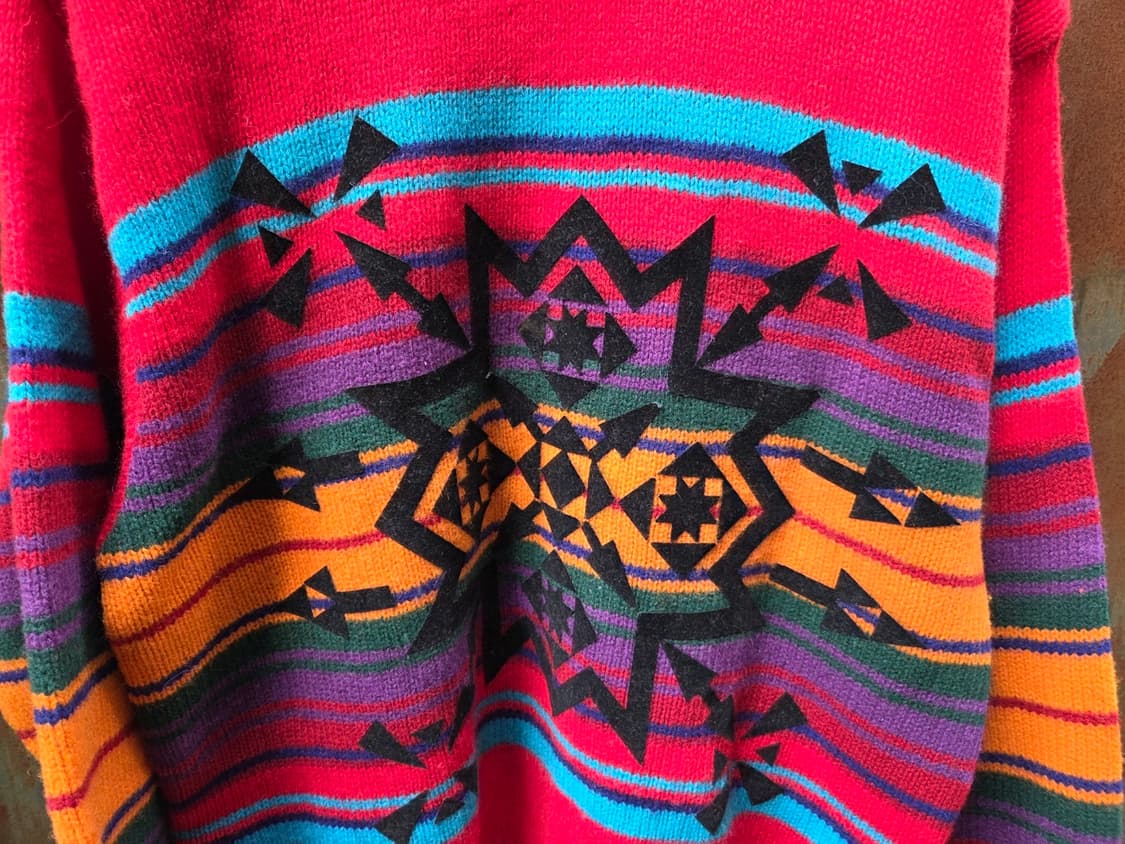 베네통 나바호패턴 램스울 니트 상품이미지6