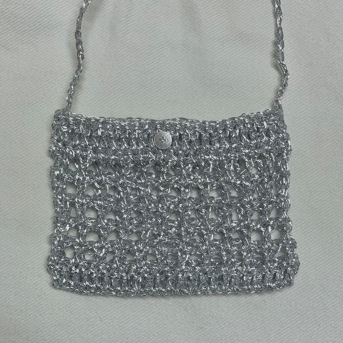 Handmade 뜨개 실버 네트 카드지갑 상품이미지8