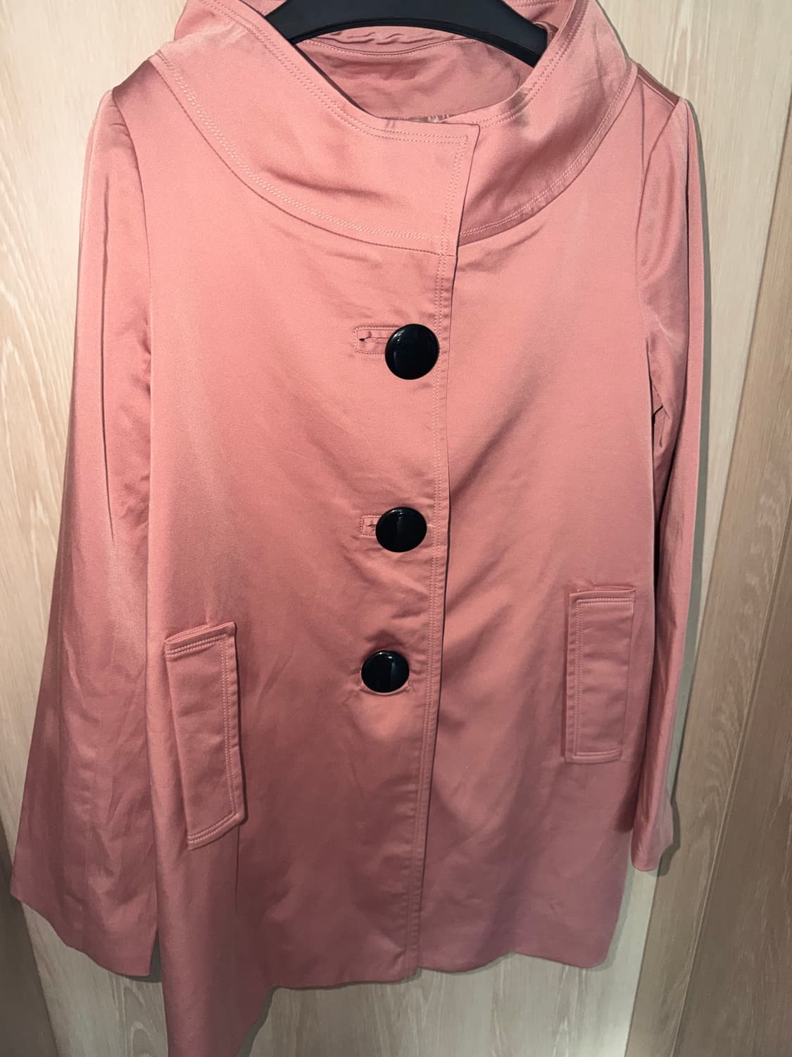 어코드빈티지 일본 웜핑크 코트 상품이미지2