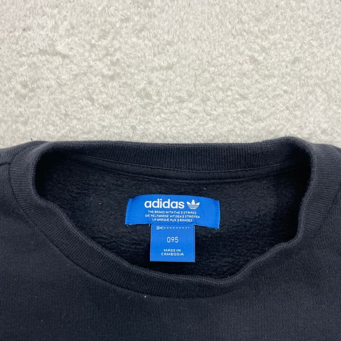 ADIDAS 사이드 지퍼 기모 맨투맨 블랙 95 상품이미지6