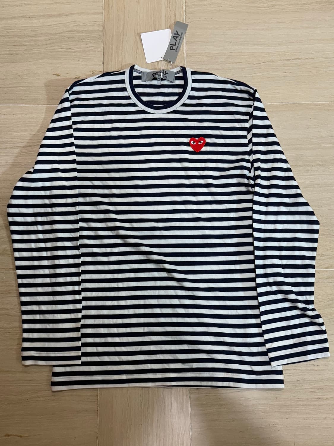 꼼데가르송 플레이 스트라이프 롱 슬리브 상품이미지1