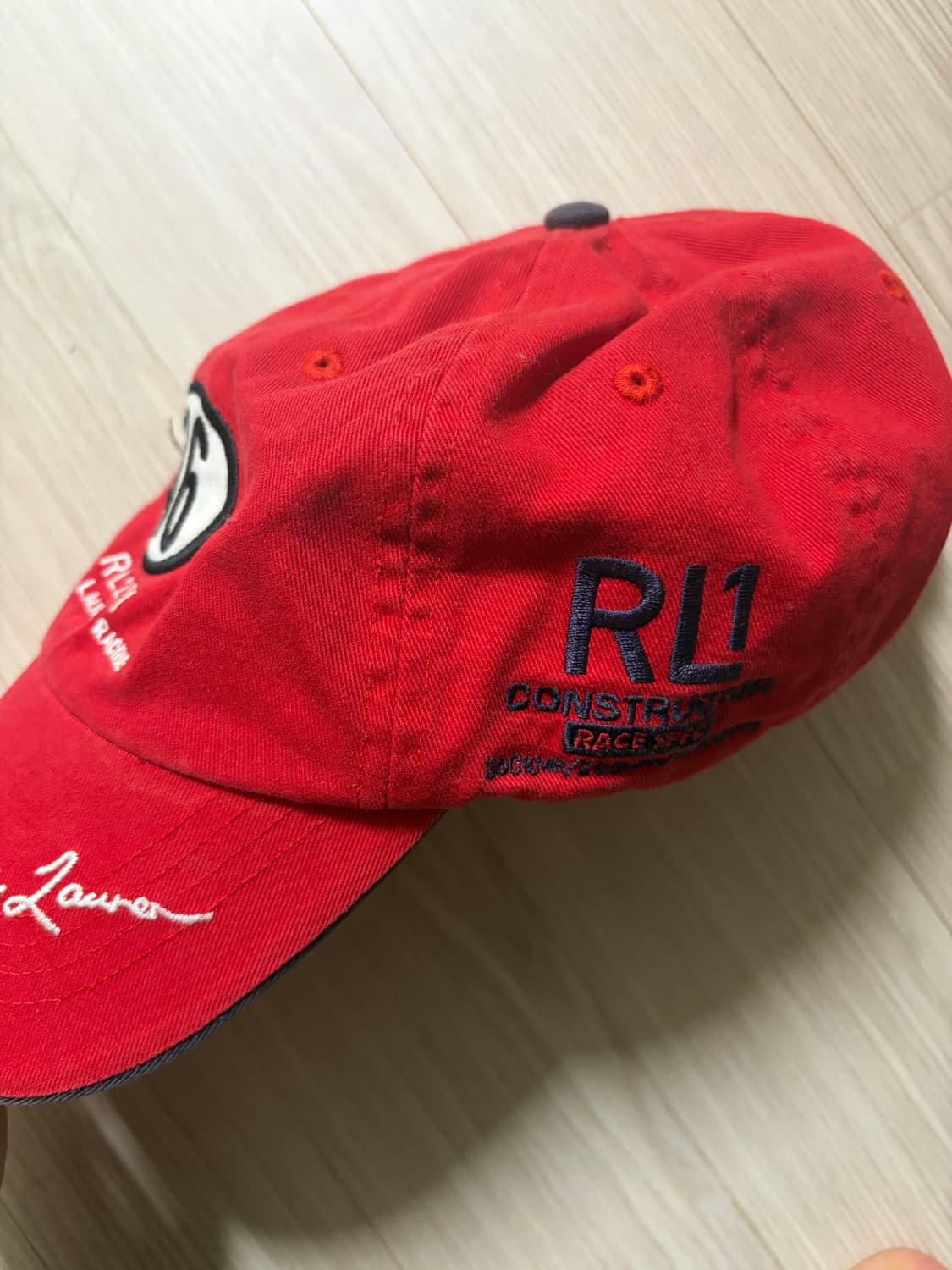 폴로 빈티지 레이싱 볼캡 레드 상품이미지3