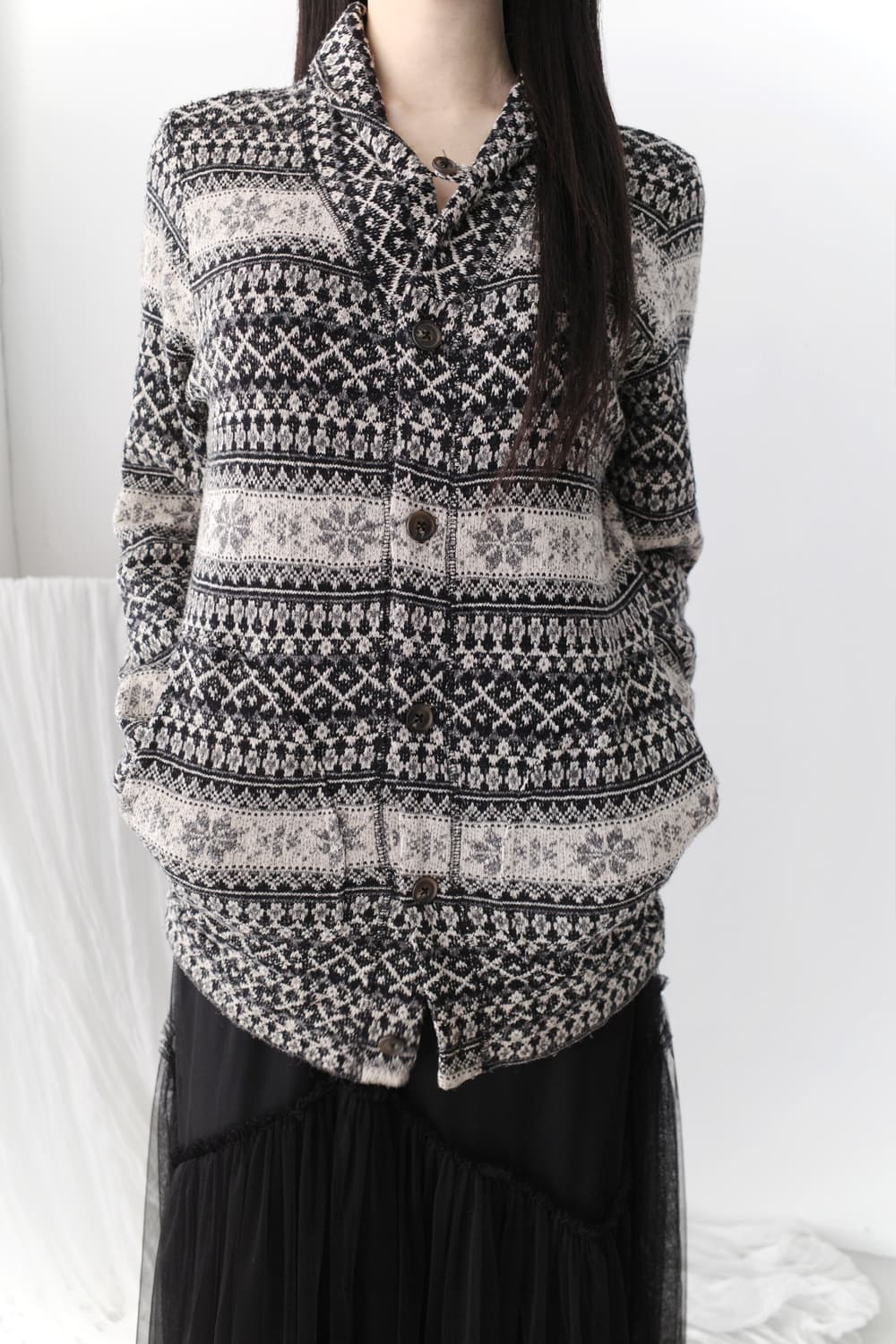 urban research) nordic button cardigun 상품이미지7