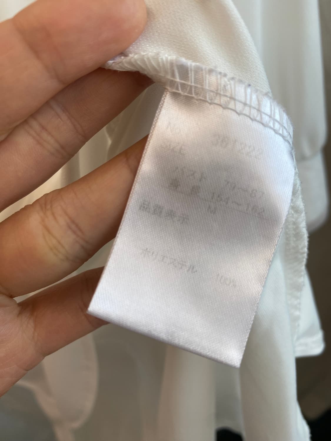 화이트 반팔 블라우스(m) 상품이미지8