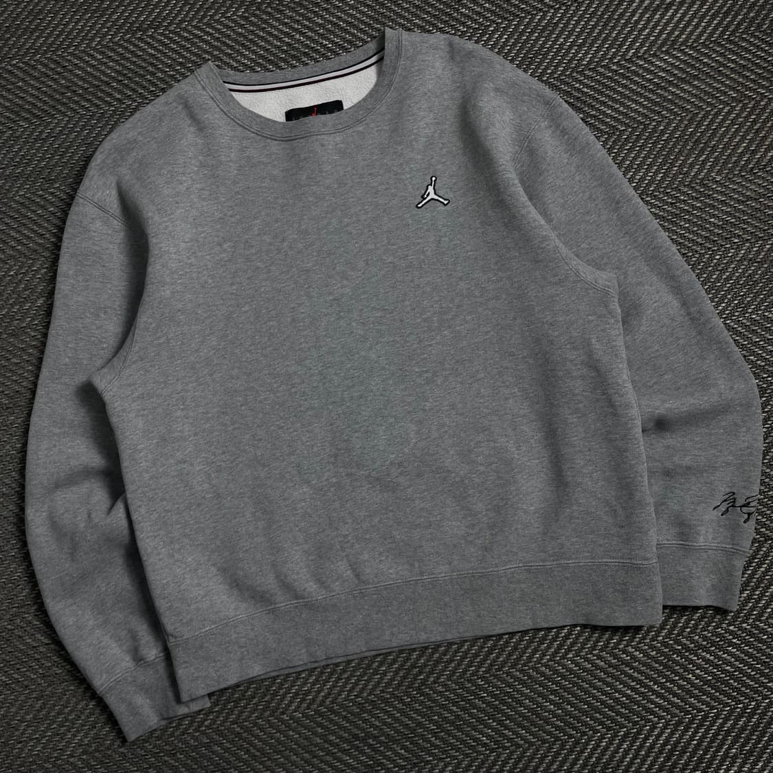 나이키 조던 에센셜 기모 스웻 맨투맨 그레이y 3977 상품이미지1