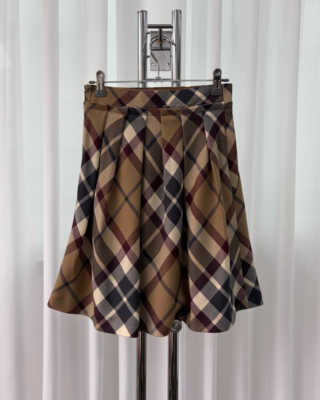 [25인치]버버리 Burberry 정품 노바체크 플리츠 스커트 상품이미지4