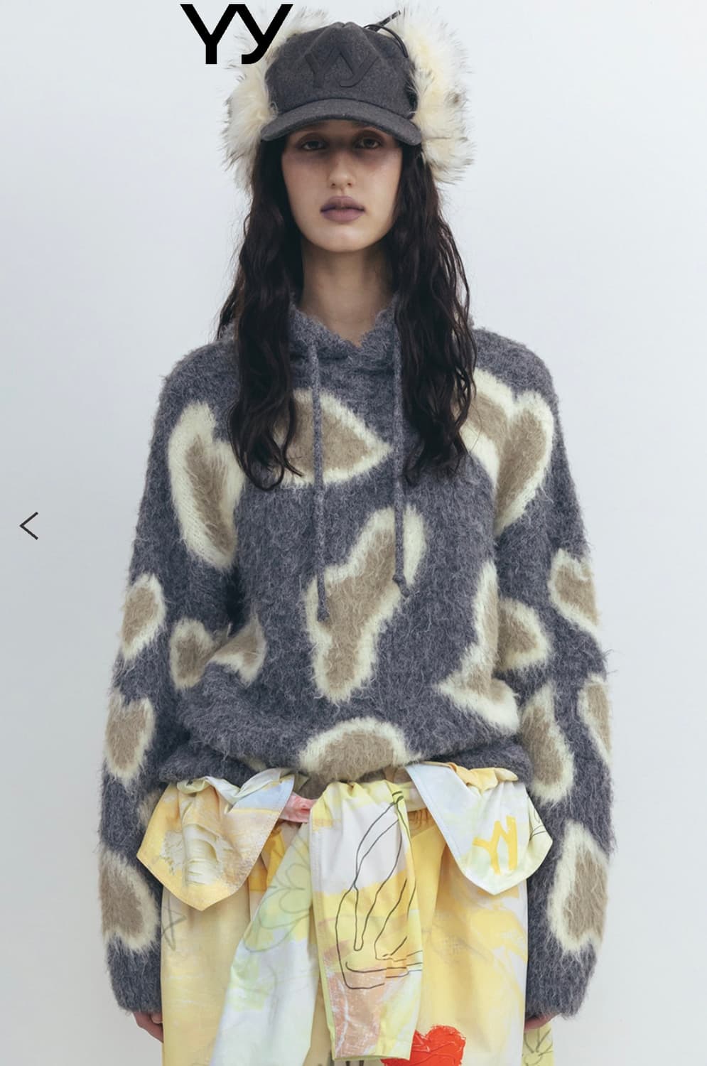 open yy 니트 LEOPARD IN LOVE HOODIE 상품이미지1