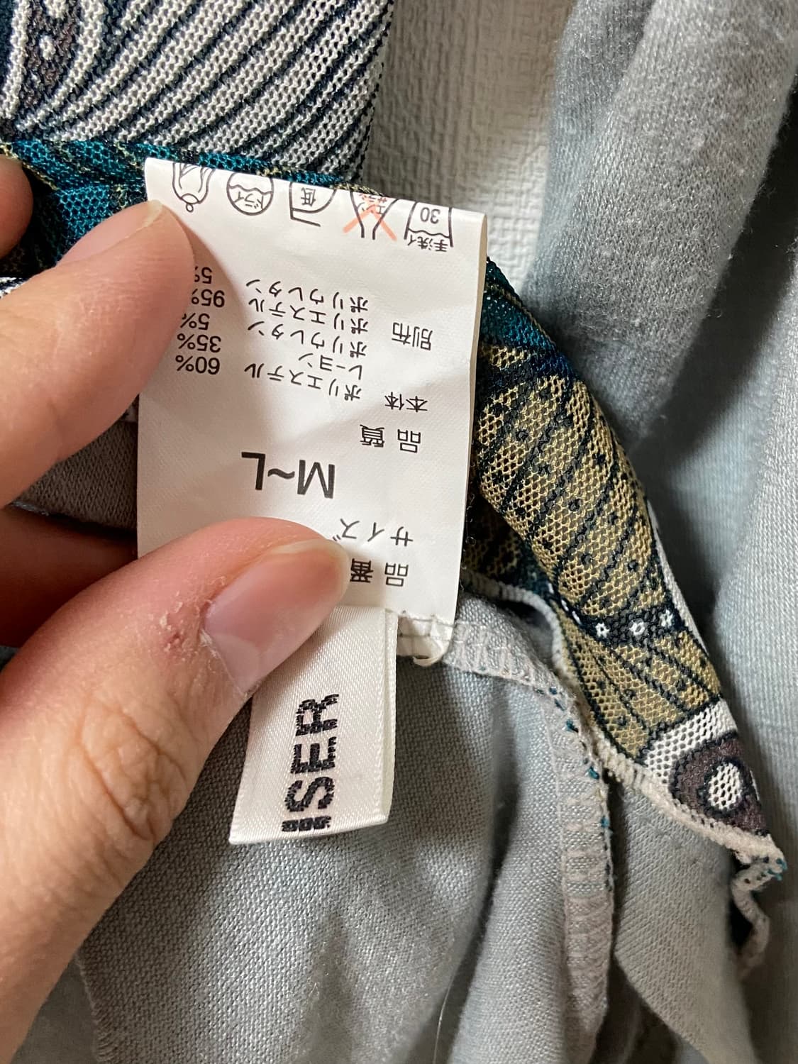 일본 빈티지 모리걸 하구미깔 긴팔레이어드 플라워 블라우스 상품이미지4