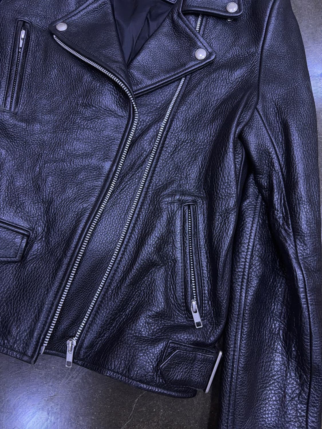 비바스튜디오 우먼스 더블 레더 라이더자켓 L 상품이미지4