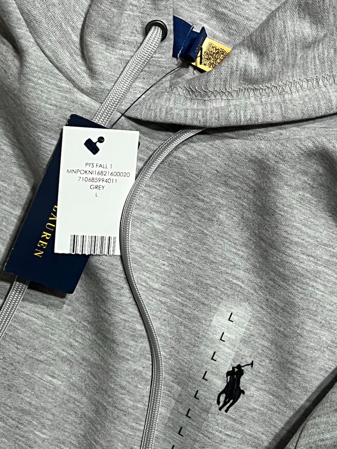 폴로 후드티 새상품 QR 인증 (100-105) 상품이미지2