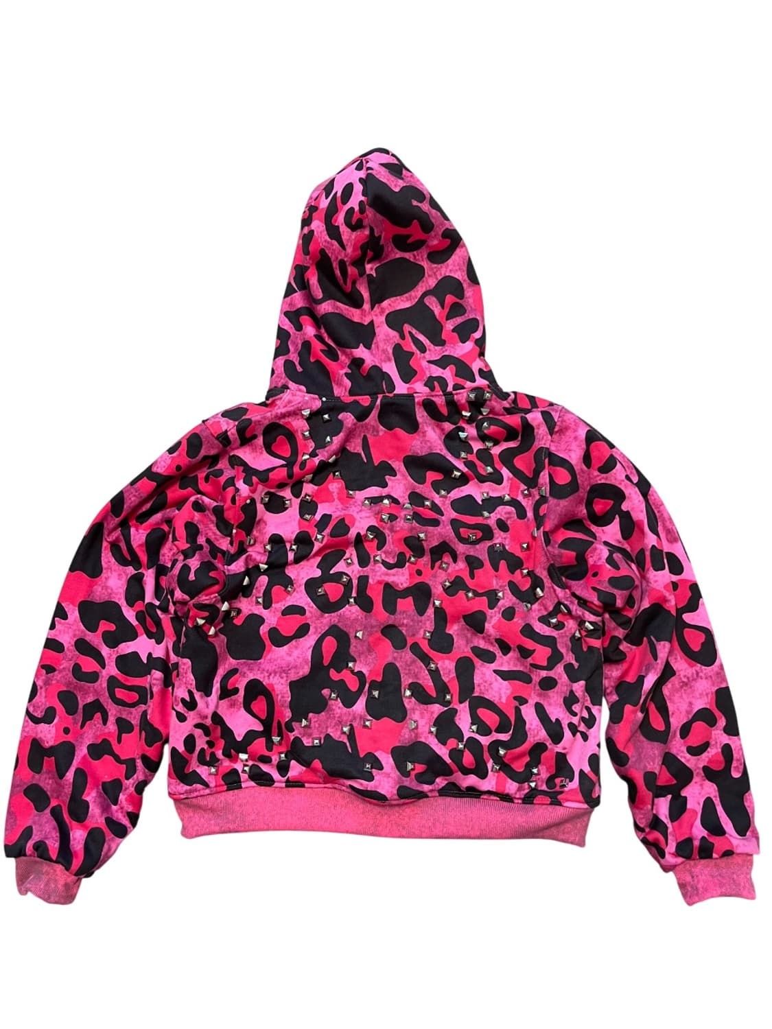 cozyworldwide 핑크 스터드 리버서블 후드집업 상품이미지2