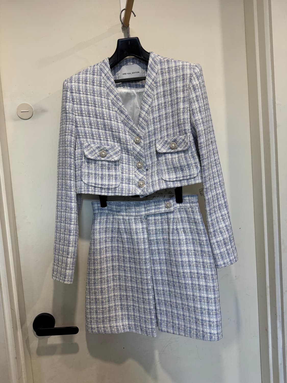앤드유에디션 르보엔느 트위드 자켓 스커트 세트 상품이미지2