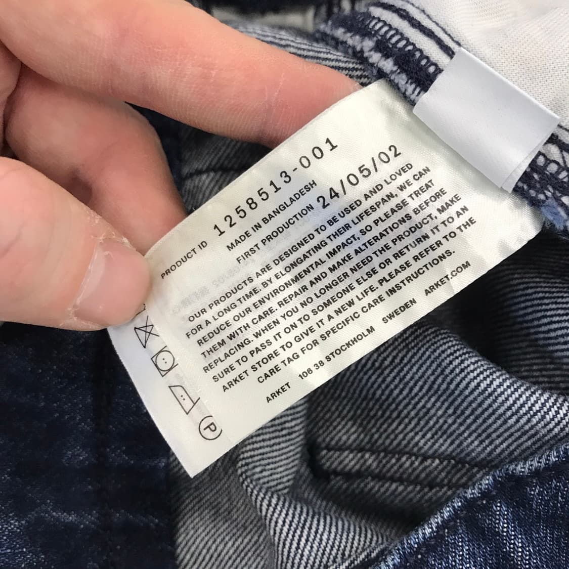 ARKET 아르켓 24년형 스트레이트 청바지 [30인치] 상품이미지6