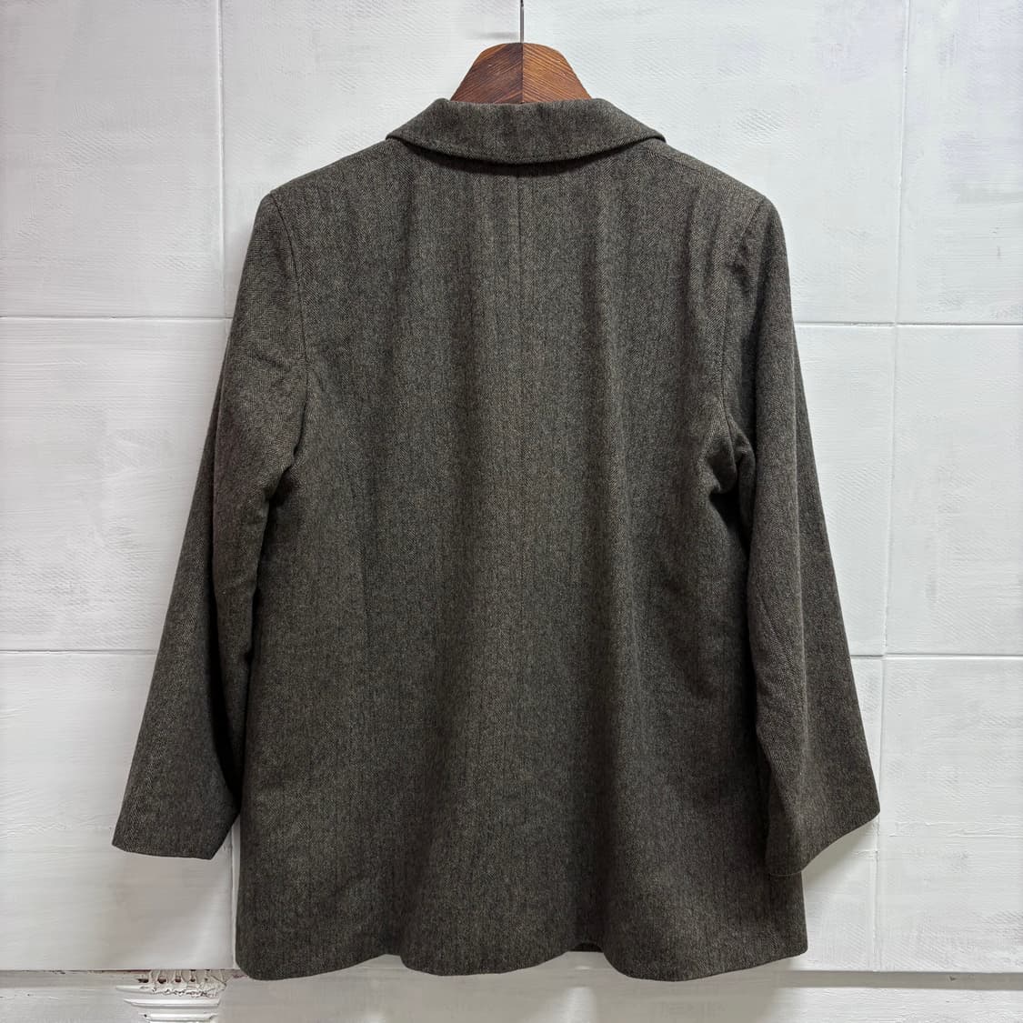 MAXMARA MARINA RINALDI 울앙고라 헤링본 자켓  상품이미지5