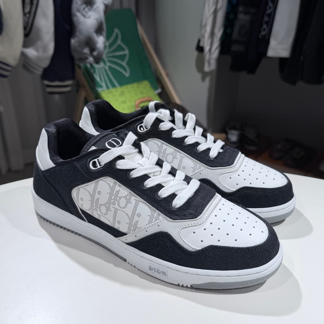 (A+/42) / 디올 갤럭시 B27 블랙 데님 스니커즈 상품이미지4