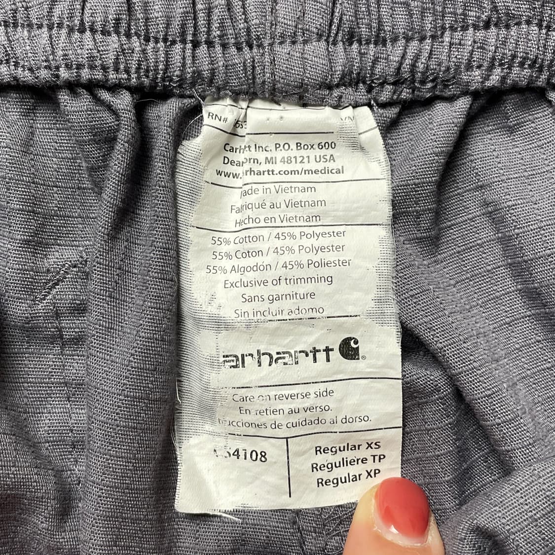 CARHARTT 칼하트 빈티지 하프밴딩 그레이 카고 팬츠 상품이미지9