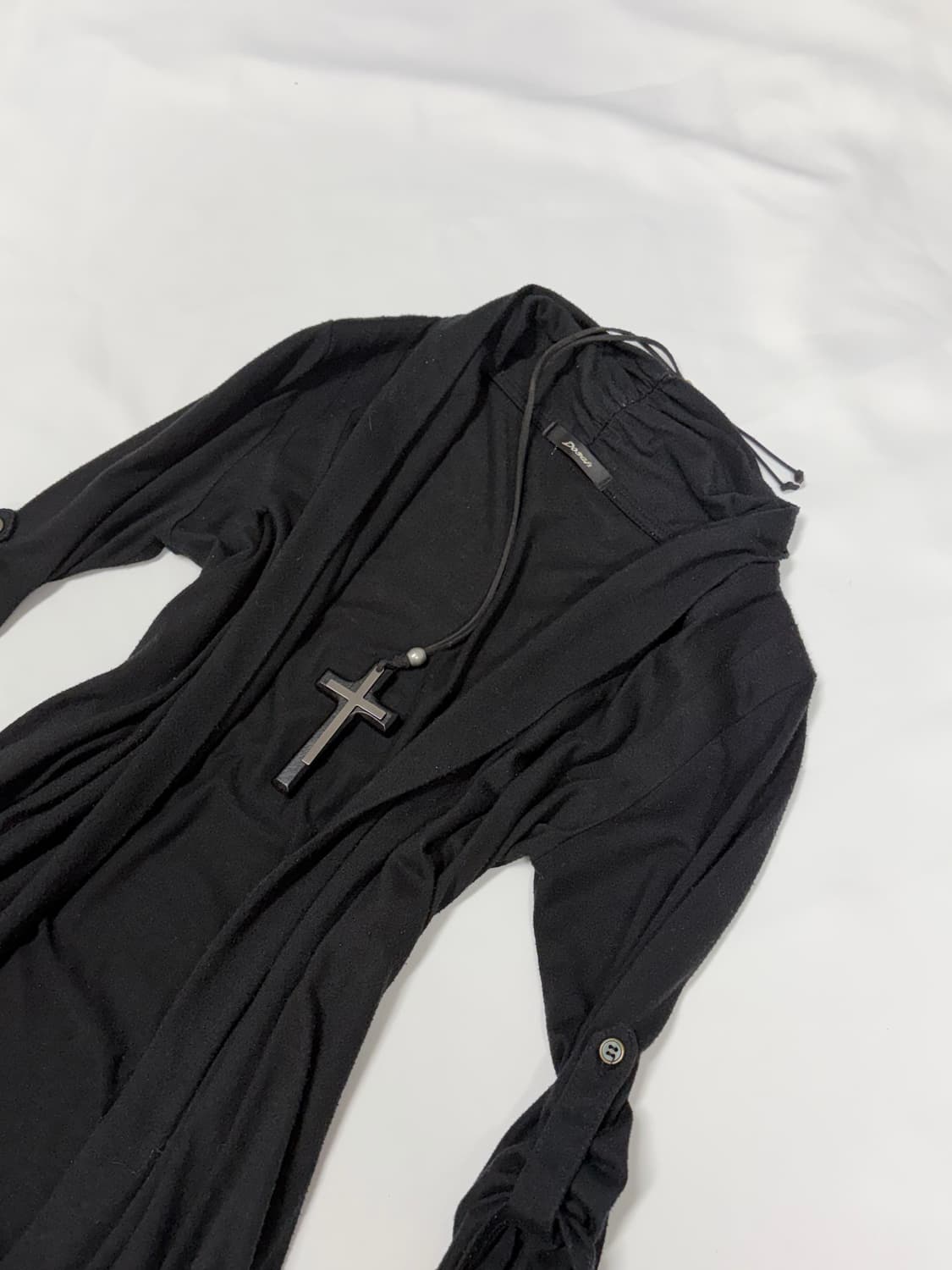 고스 고딕 펑크 오피움 릭깔 드레이프 칠부 가디건 상품이미지3