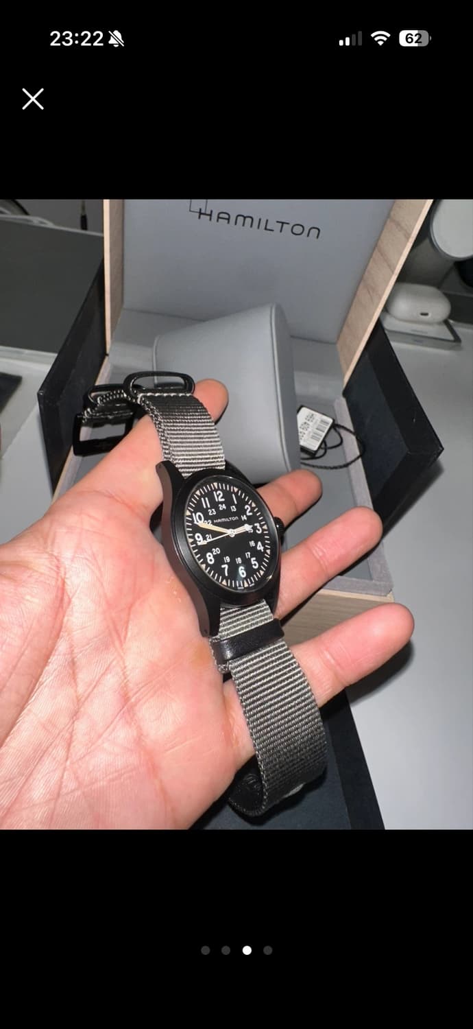 해밀턴 H69409930 카키 필드 메커니컬 38mm PVD 블랙 다이얼 상품이미지3