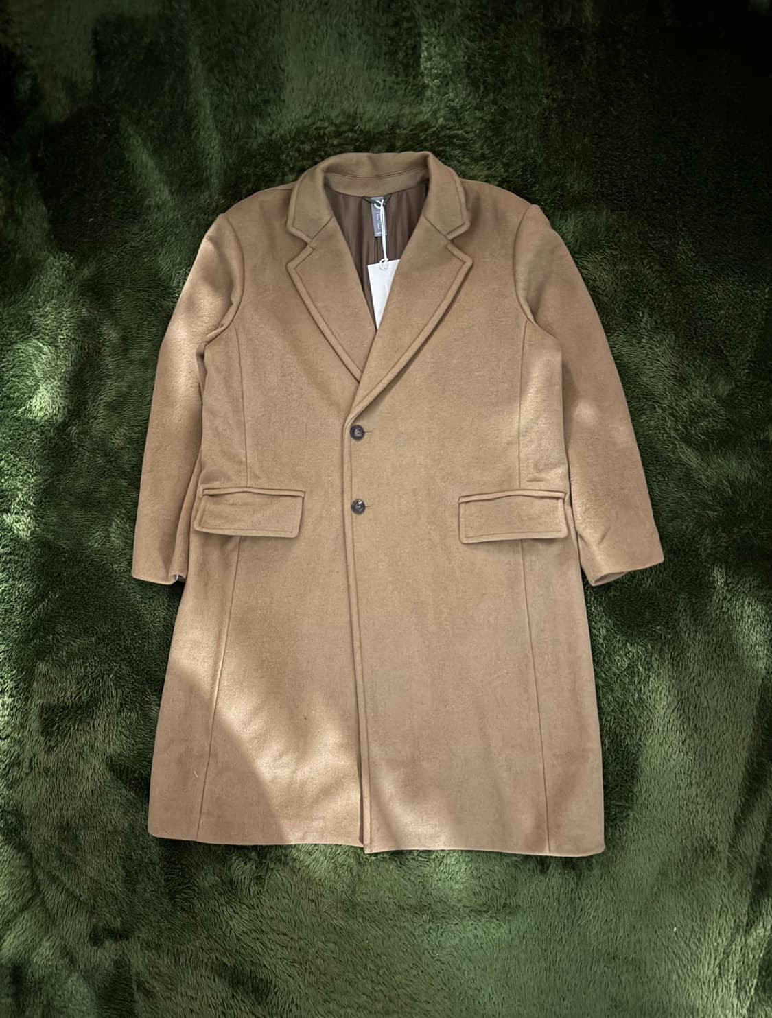 [L] 언어펙티드 21FW 오버사이즈드 체스터필드 코트 카멜 상품이미지1