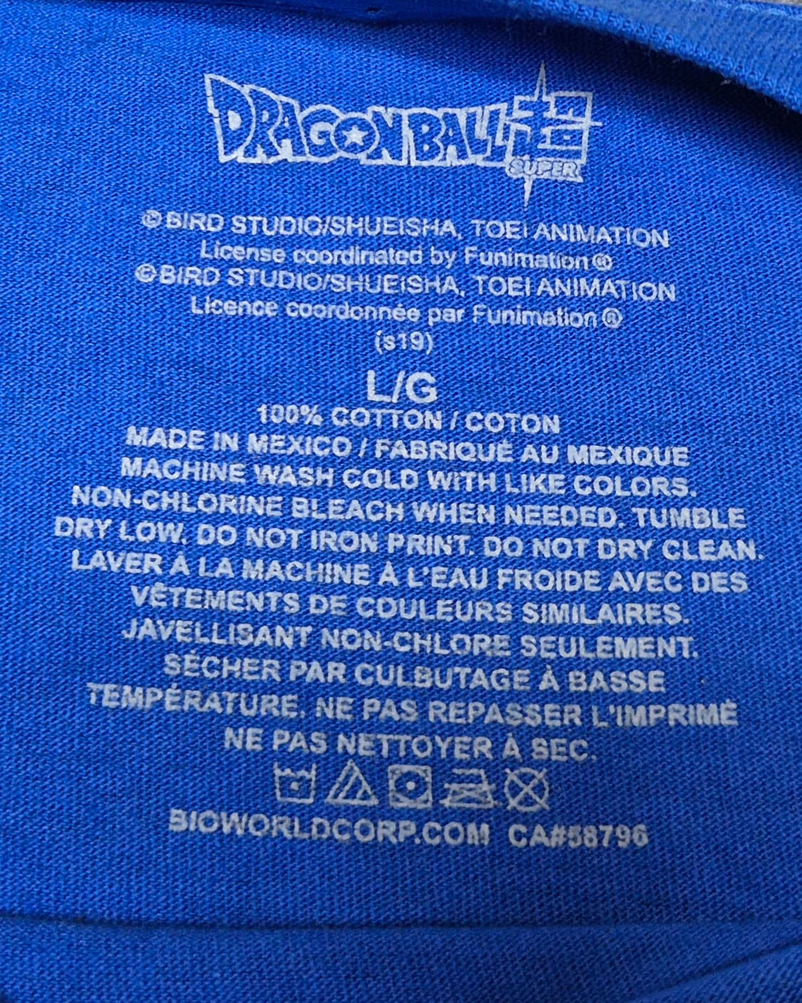 [L]드래곤볼 오피셜 티셔츠  -209 상품이미지3