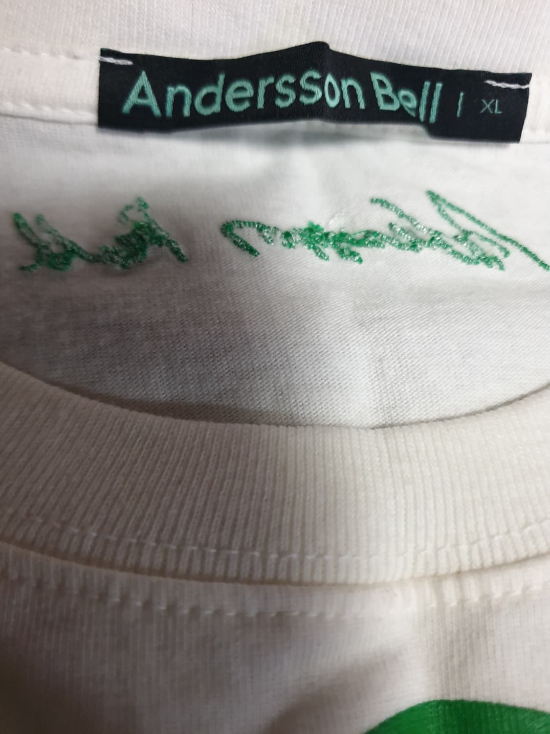 (단종매물) 앤더슨벨 22ss AB로고 반팔티 그린 (XL) 상품이미지5