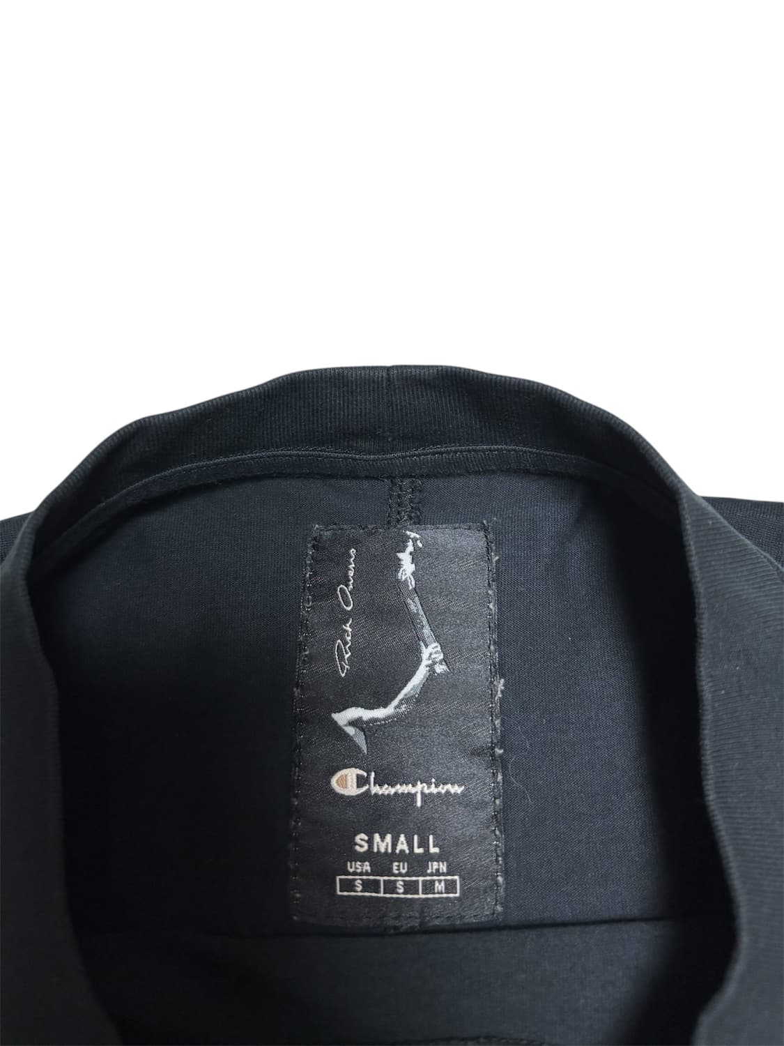 [정품] 릭오웬스 x 챔피온 펜타그램 로고 반팔 티셔츠 블랙 S 상품이미지4