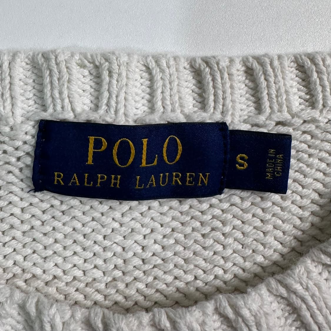 폴로 랄프로렌 코튼 화이트 성조기 니트 상품이미지6