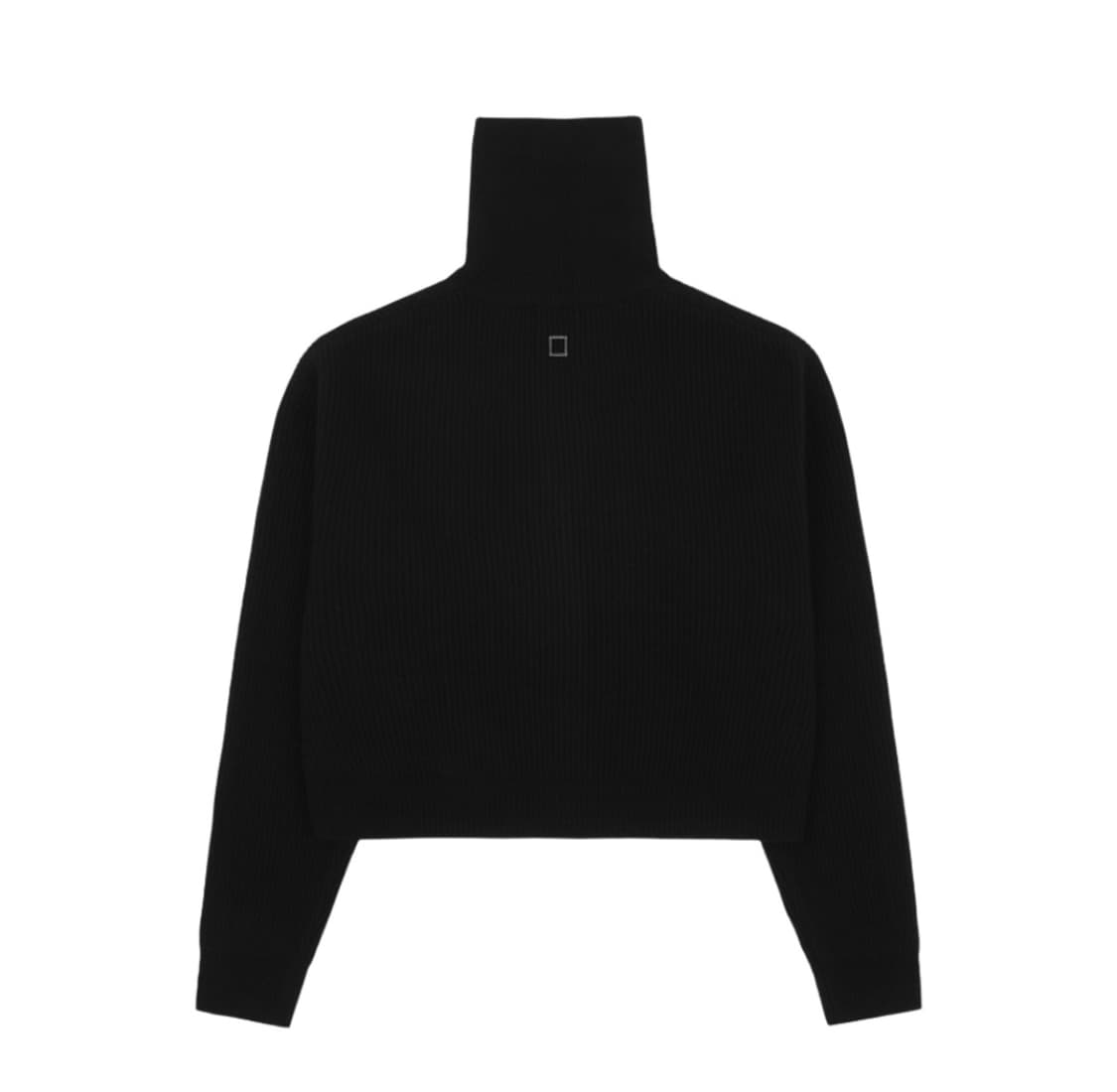 [48] 우영미 하프 집업 니트 블랙 상품이미지2