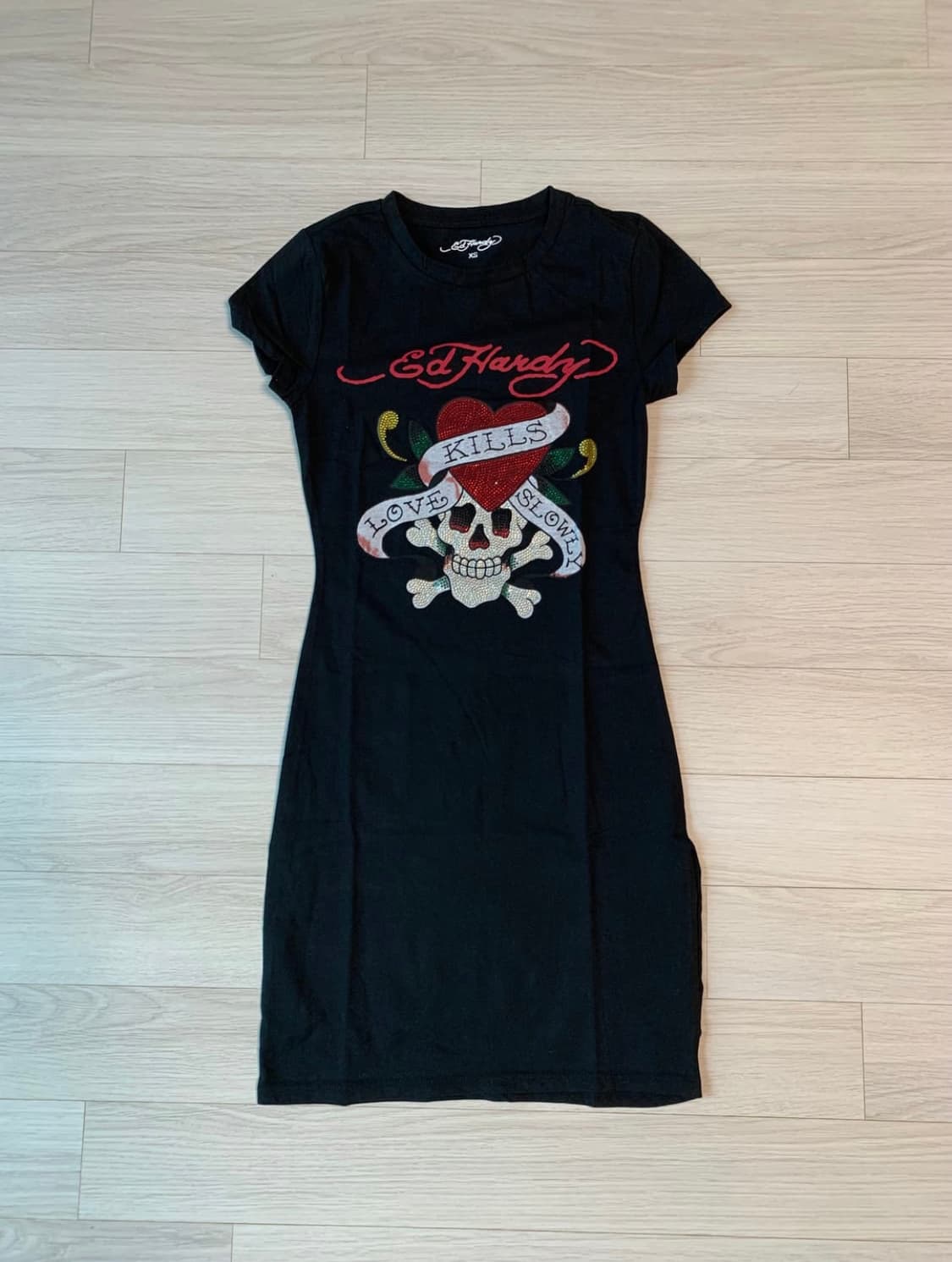 [새상품] ed hardy 에드하디 스컬 미니 드레스 원피스 상품이미지2