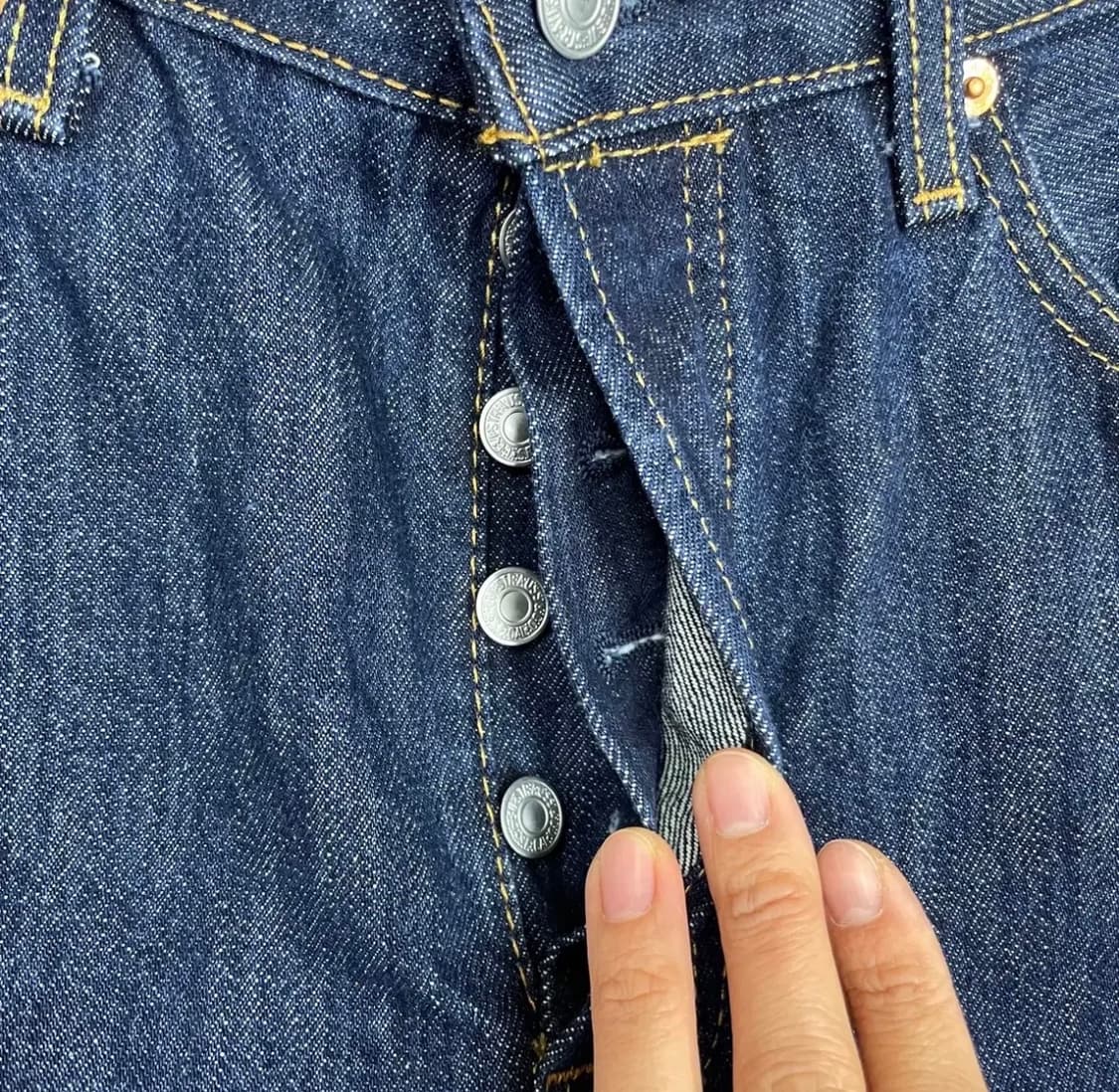 리바이스 501 스트레이트 데님 W33 진청 상품이미지3