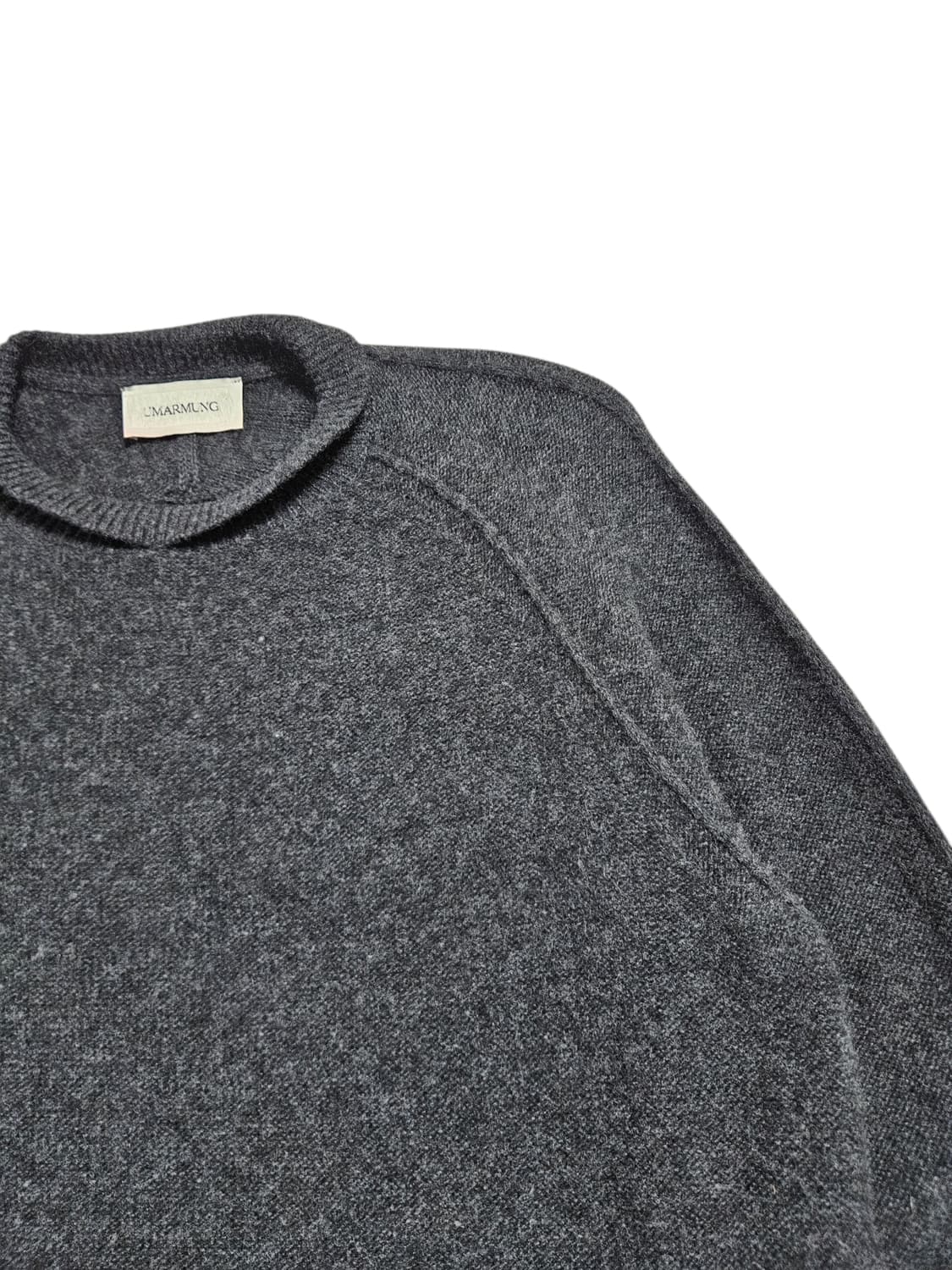 우마뭉 크루넥 울니트 차콜 상품이미지4