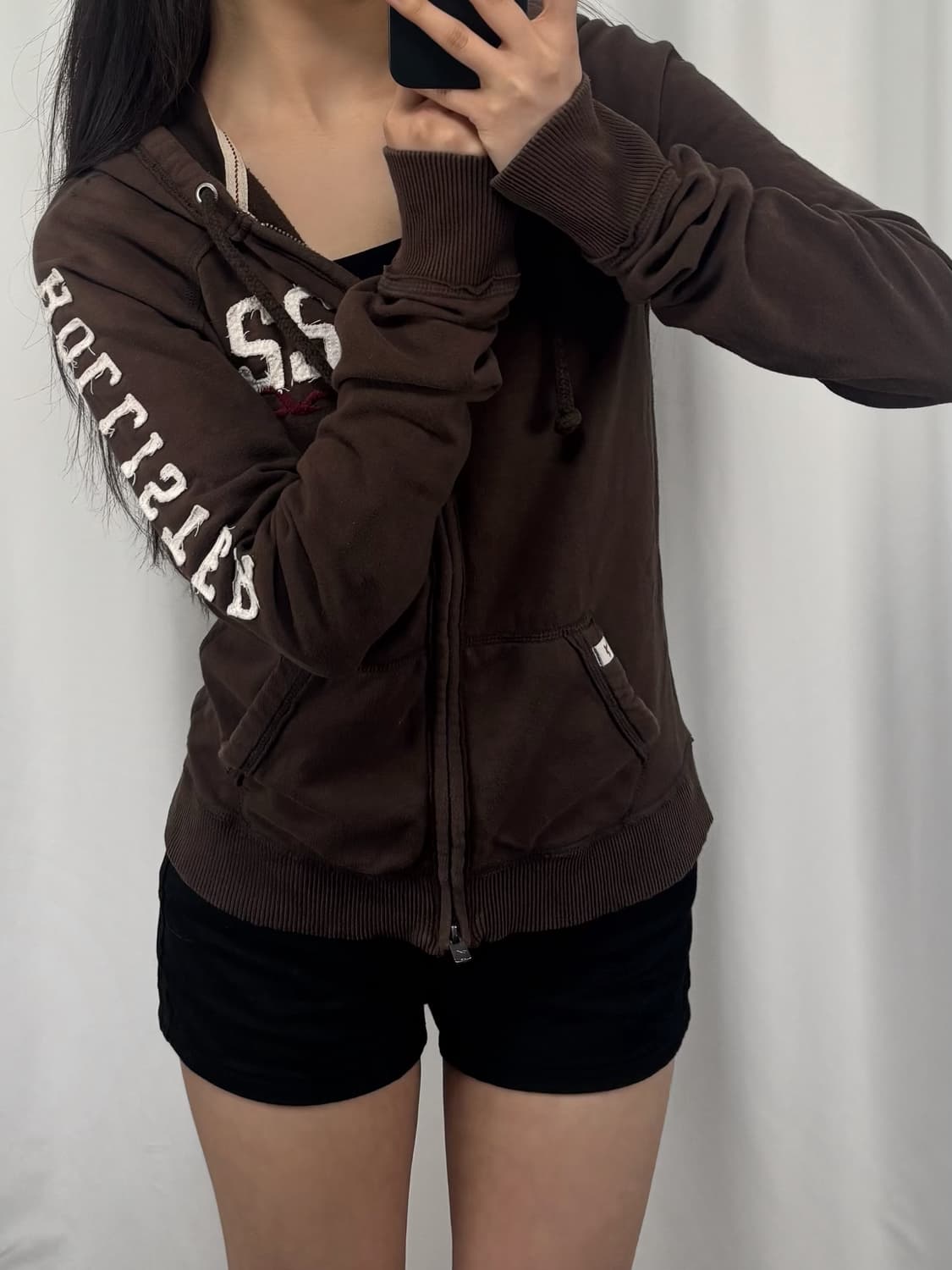 홀리스터 브라운 후드집업 상품이미지1