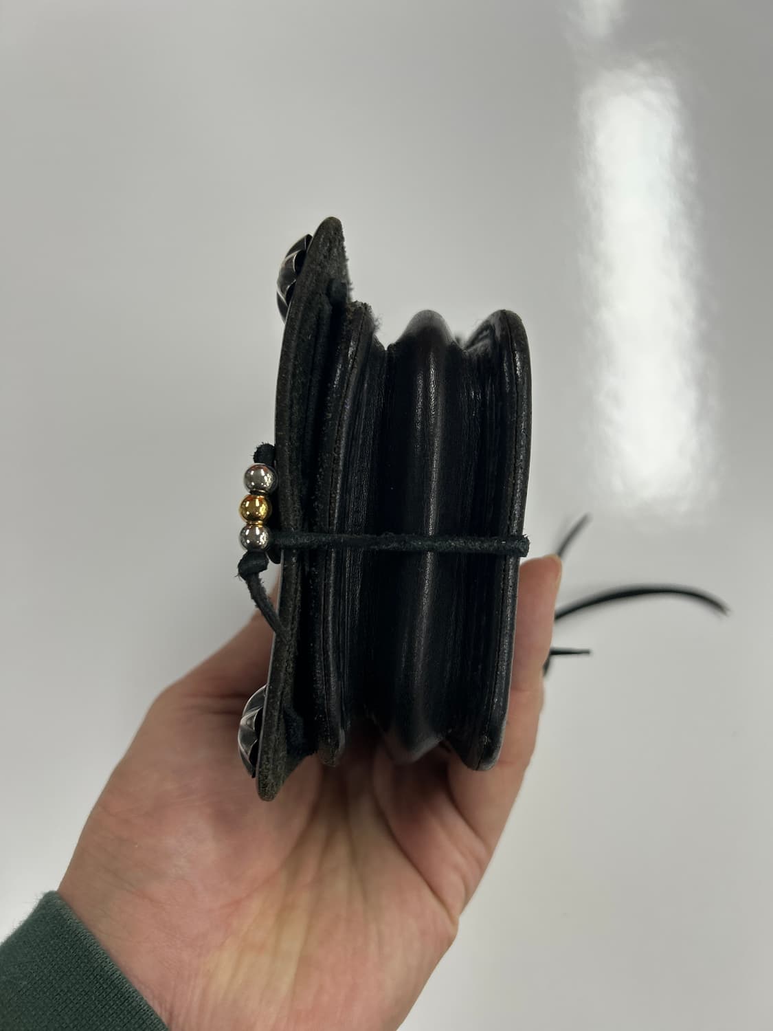 GOROS 올드고로스 3콘초 새들레더 시가렛케이스 상품이미지3