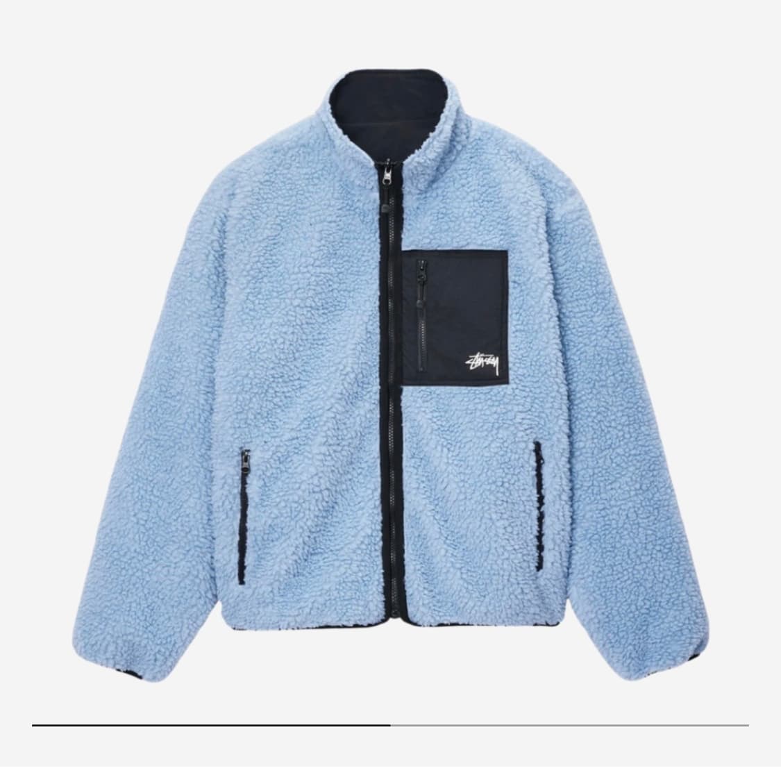 스투시 쉐르파 리버시블 자켓 라이트 데님 상품이미지1