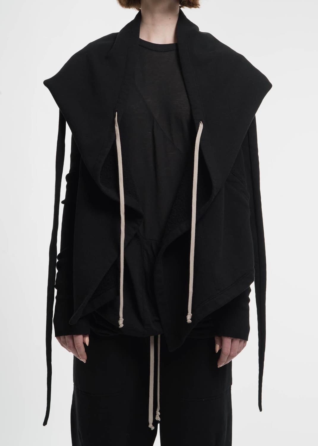 릭오웬스 다크쉐도우 드레이핑 마운틴 후드 슬리브리스 (표기M) 상태최상 상품이미지9