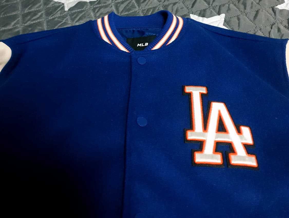MLB 울혼방 LA다저스 바시티 자켓 블루 (M) 상품이미지2