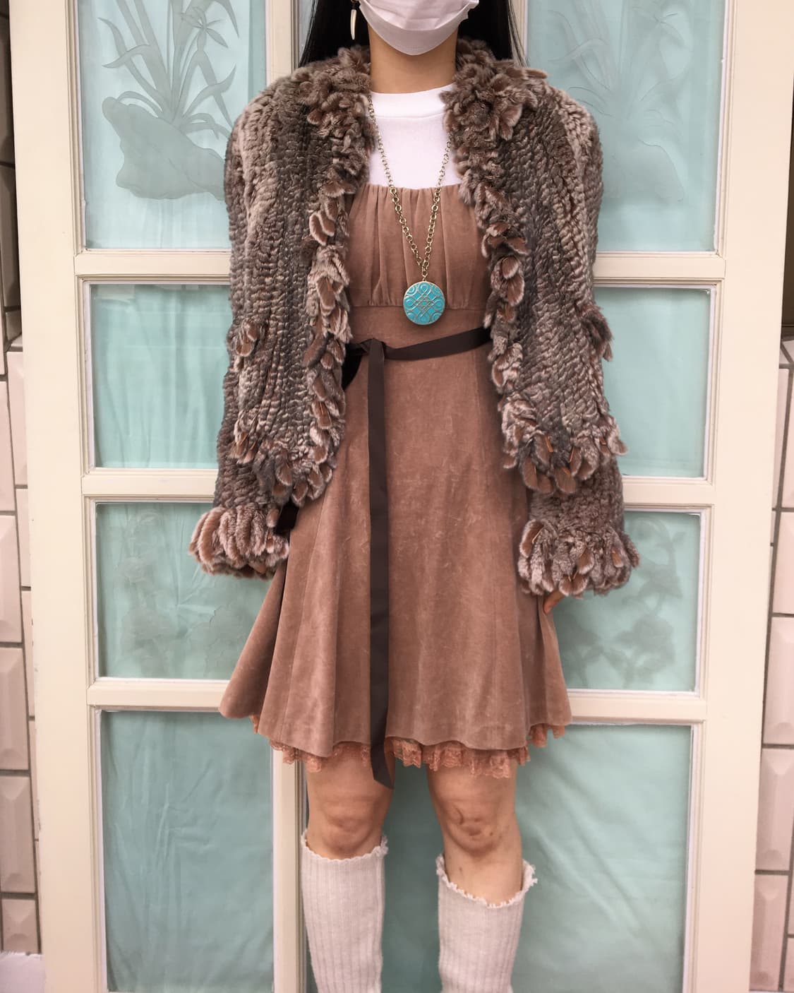 fur ruffle jacket 상품이미지5